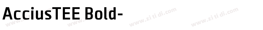 AcciusTEE Bold字体转换